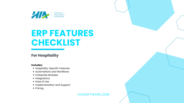 Checklist: Must-Have ERP Features For Hospitality