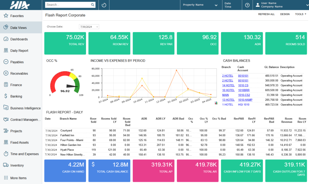 HIA Hotel Accounting Software - Screen Shot